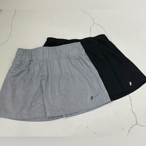 Prince Gray and Black Mini Skirt Set